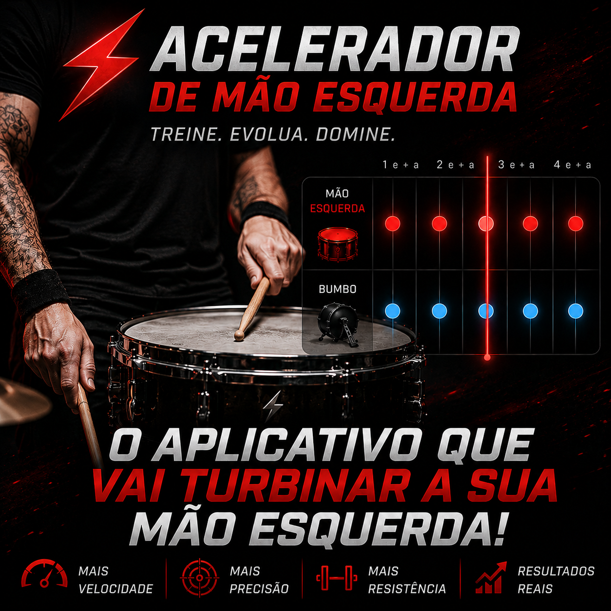 Aplicativo Acelerador de Mão Esquerda